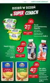 Żabka gazetka Strona 3: Napój mleczny truskawkowy Müller €3,99, Serek homogenizowany waniliowy Piątnica €2,99