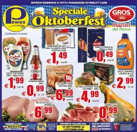 Volantino Pewex Pagina 1: Aia happy ribs costine mar. €6,99, Barilla pasta di semola €0,49