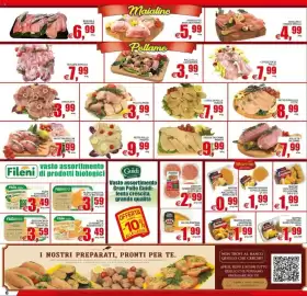 Volantino Pewex Pagina 6: Fesa di tacchino panato €9,99, Cosce di pollo panate €7,99