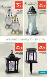 Dealz gazetka tydzień 39 Strona 49: Znicz szklany z efektem tęczy €25,00, Lampion solarny €20,00