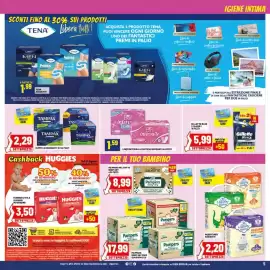 Volantino Risparmio Casa Pagina 5: Tampax assorbenti €2,29, Lines intervallo €1,59