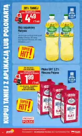 Polomarket gazetka tydzień 39 Strona 8: Mleko UHT Mleczna Polana 3,2% €1,99, Olej rzepakowy Marysia €4,49