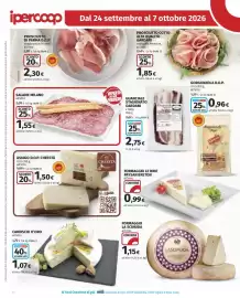 Volantino Ipercoop Pagina 16: Asiago D.O.P. Cheestà €1,50, Salame Milano €1,55