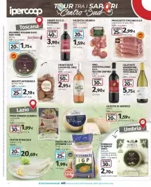 Volantino Ipercoop Pagina 18: Salsiccia lucanica €1,59, Prosciutto Toscano D.O.P. €2,99