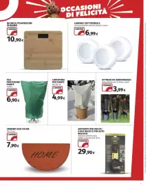 Volantino Ipercoop Pagina 33: Bilancia pesapersone in bambù €10,90, Zerbino Oasi Color €7,90