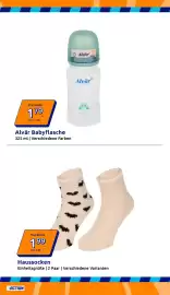 Action Flugblatt woche 39 Seite 16: Alvär Babyflasche €1,79, Haussocken €1,99