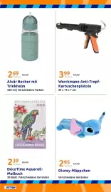 Action Flugblatt woche 39 Seite 26: Alvär Becher mit Trinkhalm €2,69, Disney Mäppchen €2,95