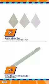 Action Flugblatt woche 39 Seite 27: Stylus-Eingabestift für Kinder €7,95, Geschirrtücher-Set €3,29