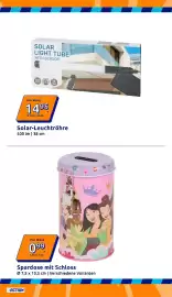 Action Flugblatt woche 39 Seite 30: Spardose mit Schloss €0,99, Solar-Leuchtröhre €14,95