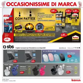 Volantino Italmark Pagina 15: Mouse Wireless Design ergonomico €12,90, TWS Vibe Auricolari Wireless €9,90