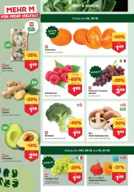 MPreis Flugblatt woche 40 Seite 2: M BIO Erdnüsse €1,49, M BIO Ingwer €1,99