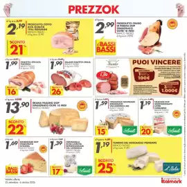 Volantino Italmark Pagina 19: Salame Golfetta Emilia €1,99, Formaggio nostrano stagionato valcamonica (bs) banco taglio €1,59
