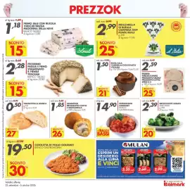 Volantino Italmark Pagina 20: Rosa alla cannella/cioccolato vegana €1,50, Arancino Prosciutto Cotto e Mozzarella €1,85