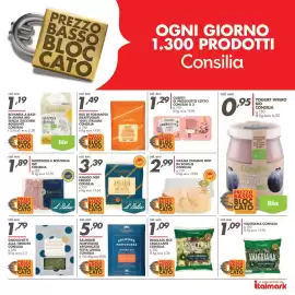 Volantino Italmark Pagina 30: Grana Padano DOP in scaglie Consilia €2,99, Cubetti di prosciutto cotto Consilia €1,29