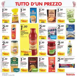 Volantino Italmark Pagina 4: Fruttino Stick Zuegg €2,00, Pasta di mais senza glutine Le Veneziane €1,50