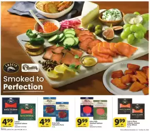 Vons weekly ad Page 6: Lascco Smoked Salmon €4,99, Echo Falls Yellowfin Tuna €4,99