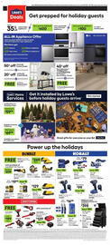 Lowe's weekly ad Page 2: DeWalt 20v max* xr* 4-ah and 2-ah 2-pack batteries €129,00