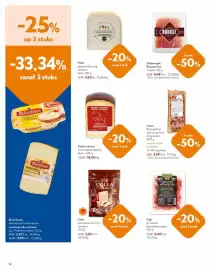 OKay folder Pagina 12: Colla geraspte pecorino romano €5,02, Pater Lievens Groendal abdijkaas €18,00