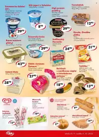 CBA leták | Potraviny Strana 2: Banánek a s vanilkovou náplní čokoládovou polevou €18,90, Jogurt bílý z Valašska 150g €8,90