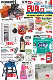 EVA leták Strana 1: Vanish tekutý €95,00, Aura vonná svíčka €149,00