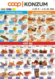 Konzum leták Strana 1: Bocus Lázeňský závin €22,90, Excelent Dušená šunka €22,90