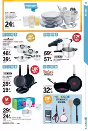 Catálogo E.Leclerc Página 33: Monix set 2 ollas rápidas + tapa €57,95, La vajilla €24,95