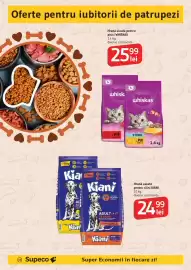 Catalog Supeco Pagină 10: Kiani hrană uscată pentru câini €24,99, Whiskas hrană uscată pentru pisici €25,99