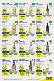 Metro akciós újság Oldal 15: Szent István Korona Chardonnay €1.249,00, Catherina Pezsgő €5.999,00