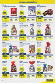 Metro akciós újság Oldal 9: KINDER MIX HÁZIKÓ €1.039,00, MILKA MIKULÁS CSOMAG €1.689,00