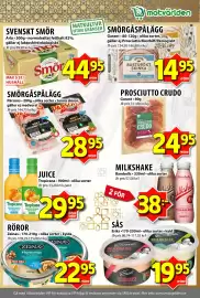 Matvärlden Tensta reklamblad vecka 39 Sida 5: PROSCIUTTO CRUDO €24,95, RÖROR €22,95