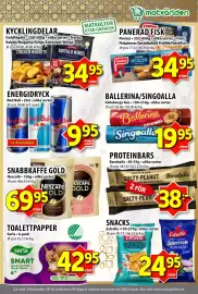 Matvärlden Tensta reklamblad vecka 39 Sida 6: TOALETTPAPPER €42,95, ENERGIDRYCK €9,95