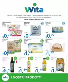 Volantino Migross Supermercati e Market Pagina 4: Robiola Wita senza lattosio €0,99, Farine Vita Assortiti €0,99