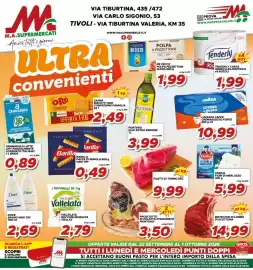 Volantino MA Supermercati Pagina 1: Dove bagno vari tipi €2,69, Tenderly carta igienica kilometrica €1,99