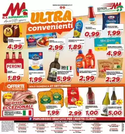 Volantino MA Supermercati Pagina 16: Agromonte salsa pomodori ciliegino €1,00, Colavita olio extra vergine di oliva €5,99