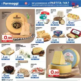 Volantino Boningros Cash and Carry Pagina 7: i Formaggi sei possessore di PARTITA IVA? REGISTRATI SUBITO PER RICEVERE LA TUA