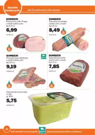 Volantino GrosMarket Pagina 10: Pancetta tesa affettata Bombieri €9,19, Prosciutto cotto Praga Bombieri €6,99