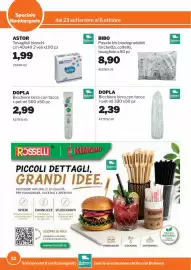 Volantino GrosMarket Pagina 22: Bicchiere birra con tacca €2,39, Tovaglioli bianchi Astor €1,99