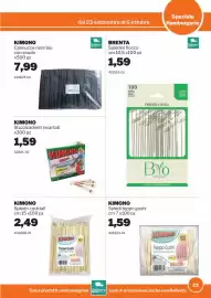 Volantino GrosMarket Pagina 23: Kimono cannucce nere bio €7,99, Kimono spiedo cocktail €2,49