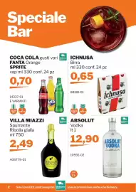 Volantino GrosMarket Pagina 2: Villa Miazzi Spumante Ribolla gialla €2,49, Absolut Vodka €12,90