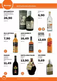 Volantino GrosMarket Pagina 40: Ron diplomático reserva exclusiva €26,90, Johnnie Walker Whisky red €12,69