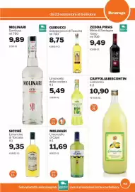 Volantino GrosMarket Pagina 43: Limoncello della costiera €5,49, Guiducci Grappa gocce di Toscana €8,75
