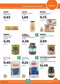 Volantino GrosMarket Pagina 49: ‘O SOLE ‘E NAPULE Friarielli in olio girasole €4,35, Iposea olive nere denocciolate €9,15
