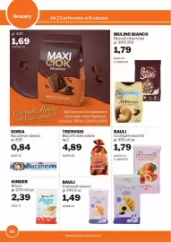 Volantino GrosMarket Pagina 52: Kinder Brioss €2,39, Biscotti della salute Trerossi €4,89