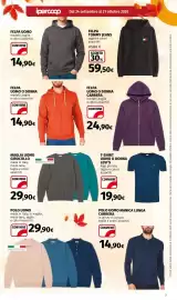 Volantino Ipercoop Pagina 3: Felpa Carrera €24,90, FelPA UOMO O DONNA €14,90