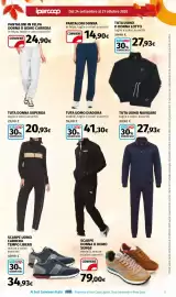 Volantino Ipercoop Pagina 5: Pantaloni donna €14,90, Pantaloni in felpa Carrera €24,90