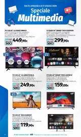 Volantino Ipercoop Pagina 8: Dal 24 settembre al 21 ottobre 2026 Speciale Multimedia TV LED 65" LG 65UA73006LA Smart TV