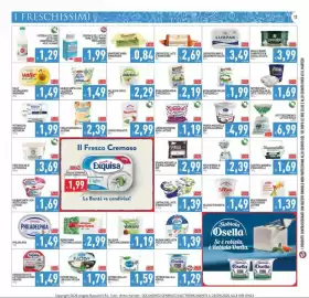 Volantino Pim Supermercati Pagina 12: Stracciatella Caseificio Andriesese €1,69, Centrale del latte di Roma burro €2,69