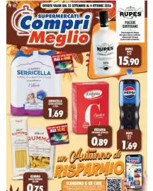 Volantino Compri Meglio Pagina 1: Eridania zucchero astuccio €0,89, Rummo trafile normali €0,75