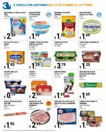 Volantino Tre Valli Supermercato Pagina 6: Yogurt Activia €3,79, GranMix classico Ferrari €1,39