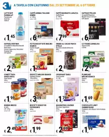 Volantino Tre Valli Supermercato Pagina 8: Caffè macinato Lavazza Qualità Rossa €7,99, Croissant Bauli €1,79